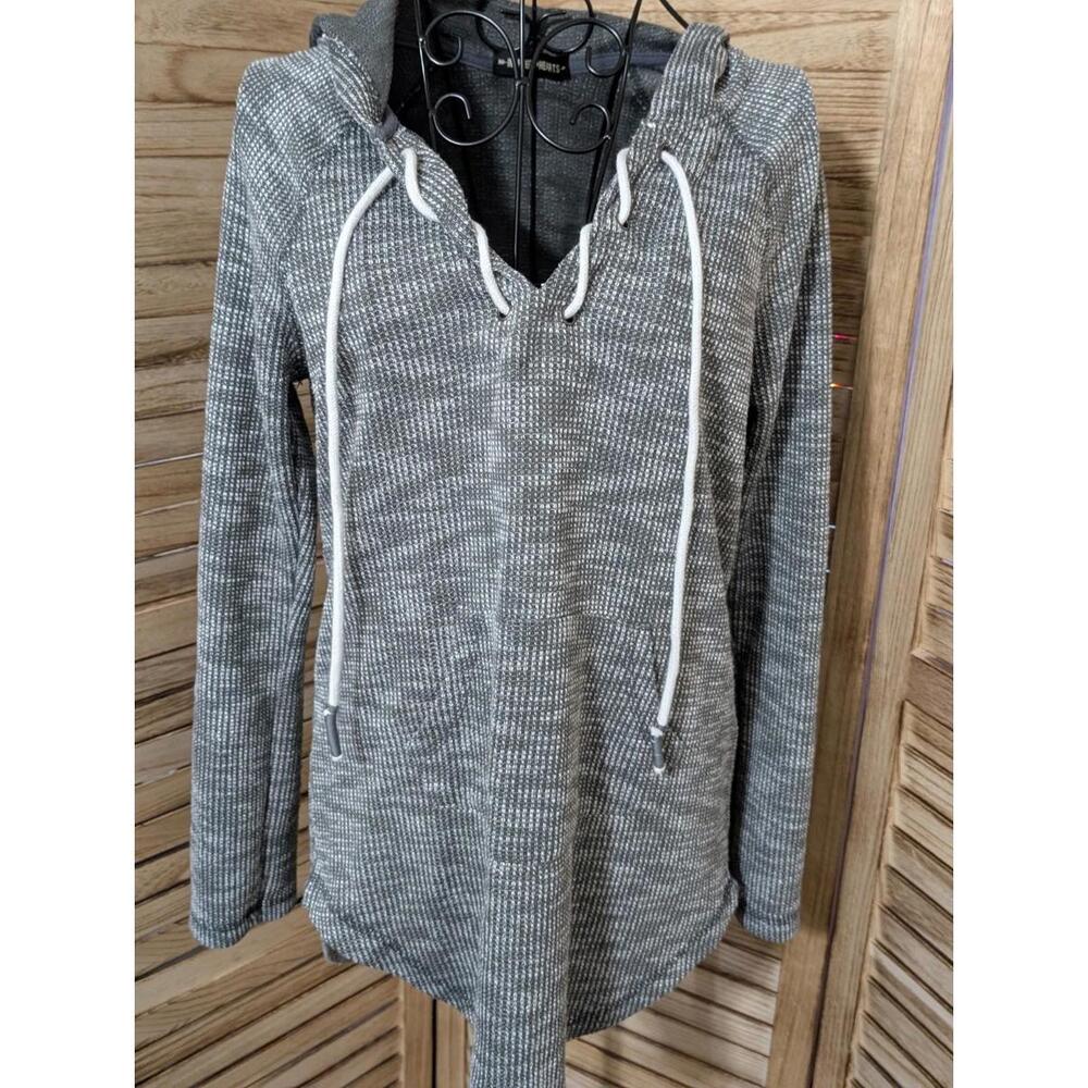 Inspired Hearts Hoodie, Women's Size Medium, Gray, Pullover, Lace Up